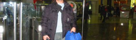 barcelona - saliendo de la estacion