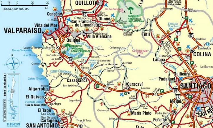 mapa_valparaiso viña del mar y valparaíso, 2 joyas del pacífico Viña del Mar y Valparaíso, 2 joyas del Pacífico mapa valparaiso