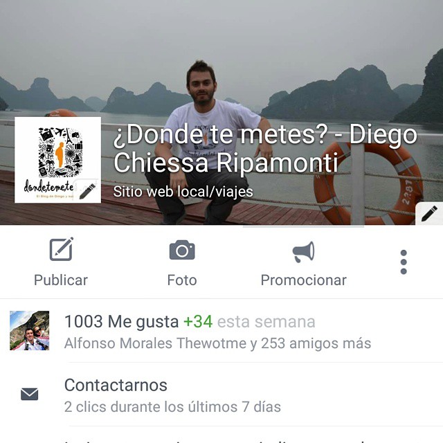 Y ya somos más de 1000! Gracias!
Just reached 1000 fans! Thanks!
#facebook #viajes #viajar #turismo #tourism #travel #trip #blog #blogger